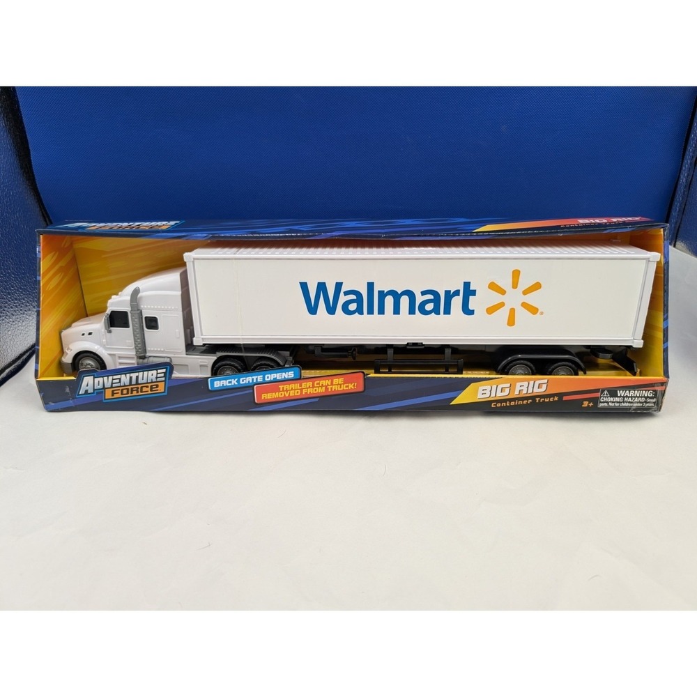 Adventure Force Walmart Big Rig Semi Truck Trailer Hauler Container Toy New Seal